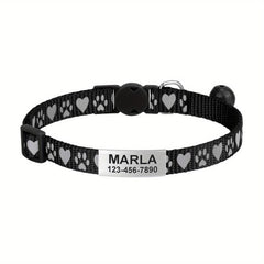 Reflective Cat Collar with Bell and Tag - Keep Your Cat Safe