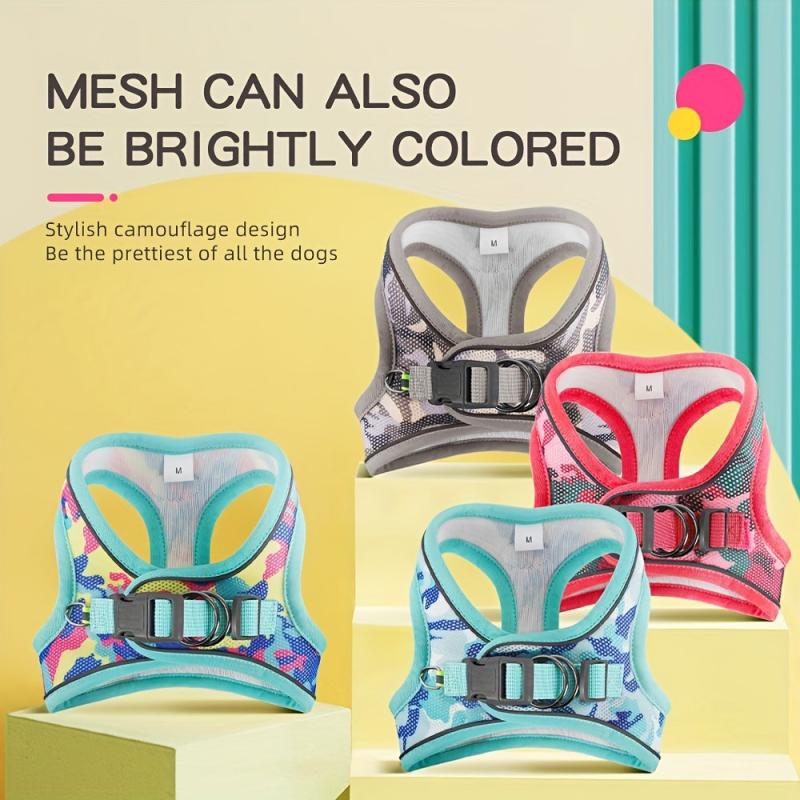 Reflective & Breathable Dog Harness Vest for Small & Medium Dogs