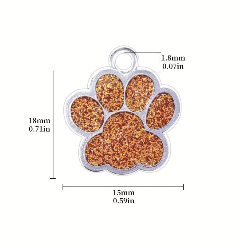 Personalized Engraved Paw Pet ID Tag - Customized Anti-Lost Dog Tag