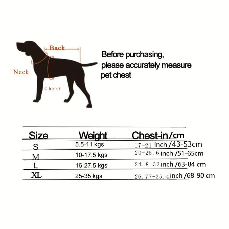 Nylon Reflective Dog Harness Training Vest