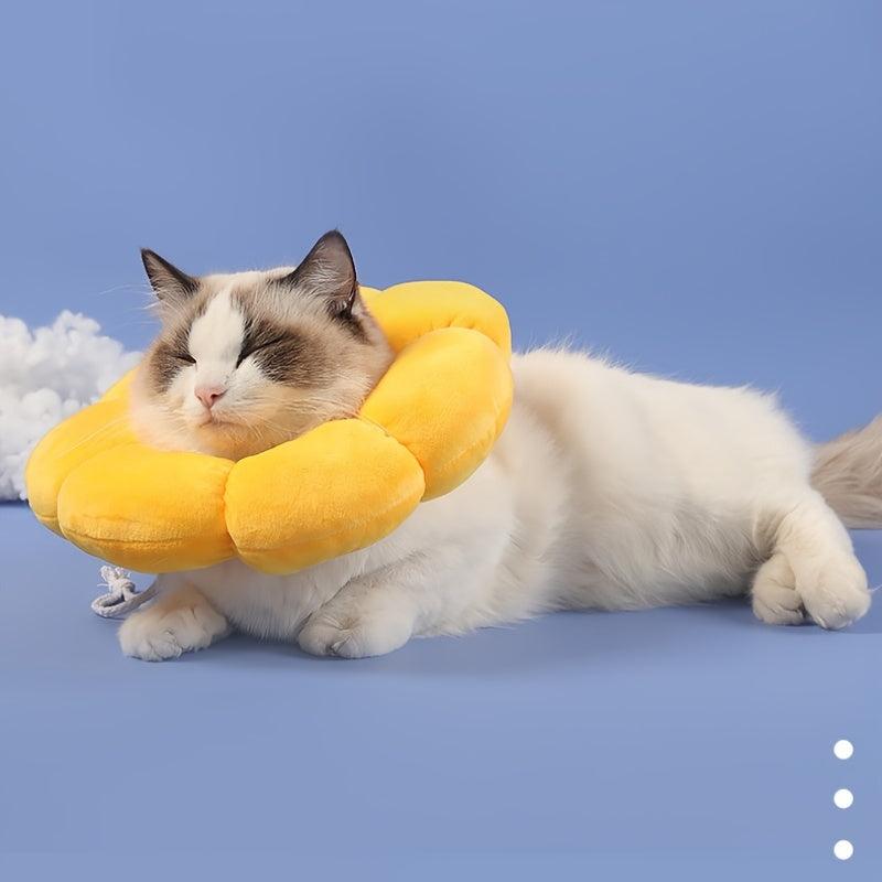 Colorful Sunflower Collar for Pet Safety and Comfort