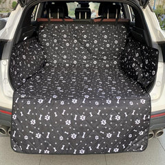 Grey Oxford Cloth Dog Car Seat Cover Thickened Car Trunk Pet Mat
