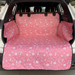 Grey Oxford Cloth Dog Car Seat Cover Thickened Car Trunk Pet Mat
