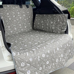 Grey Oxford Cloth Dog Car Seat Cover Thickened Car Trunk Pet Mat
