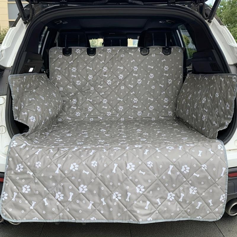 Grey Oxford Cloth Dog Car Seat Cover Thickened Car Trunk Pet Mat
