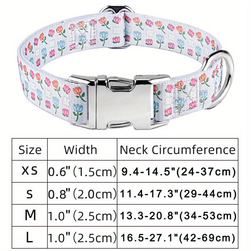 Animal Print Dog Collar for Small Medium Large Dogs