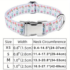 Animal Print Dog Collar for Small Medium Large Dogs
