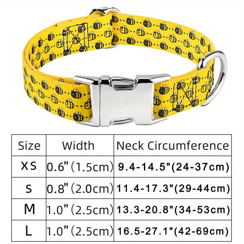 Animal Print Dog Collar for Small Medium Large Dogs