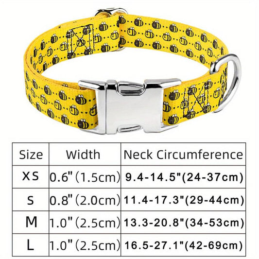 Animal Print Dog Collar for Small Medium Large Dogs