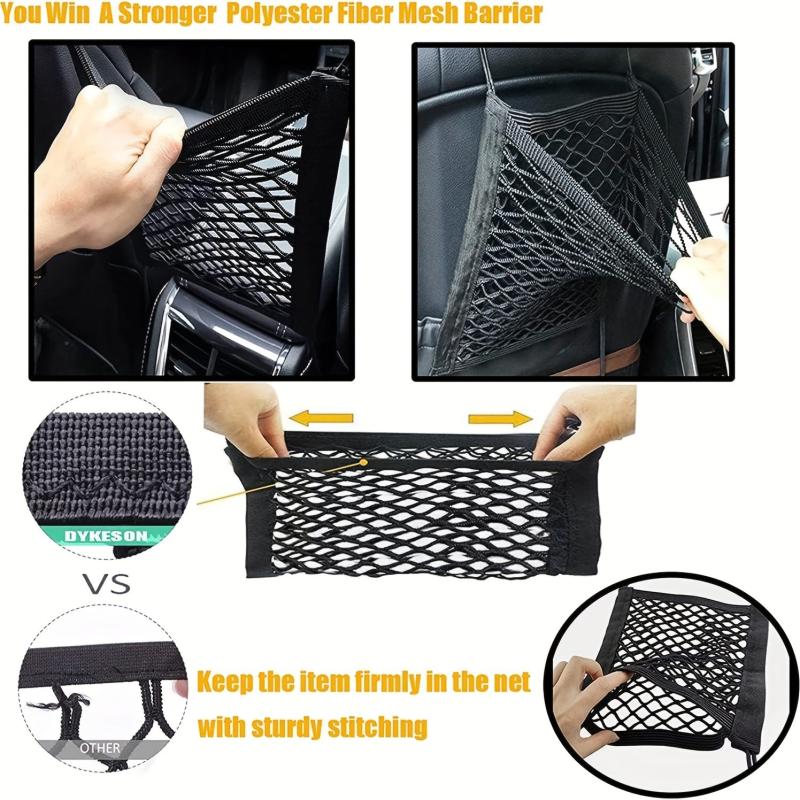 Dog Car Net Barrier Auto Safety Mesh Organizer Bag