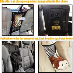 Dog Car Net Barrier Auto Safety Mesh Organizer Bag