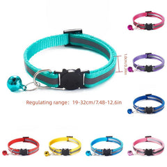 Cat Collars with Bell & Buckle, Cat Shaped Decoration