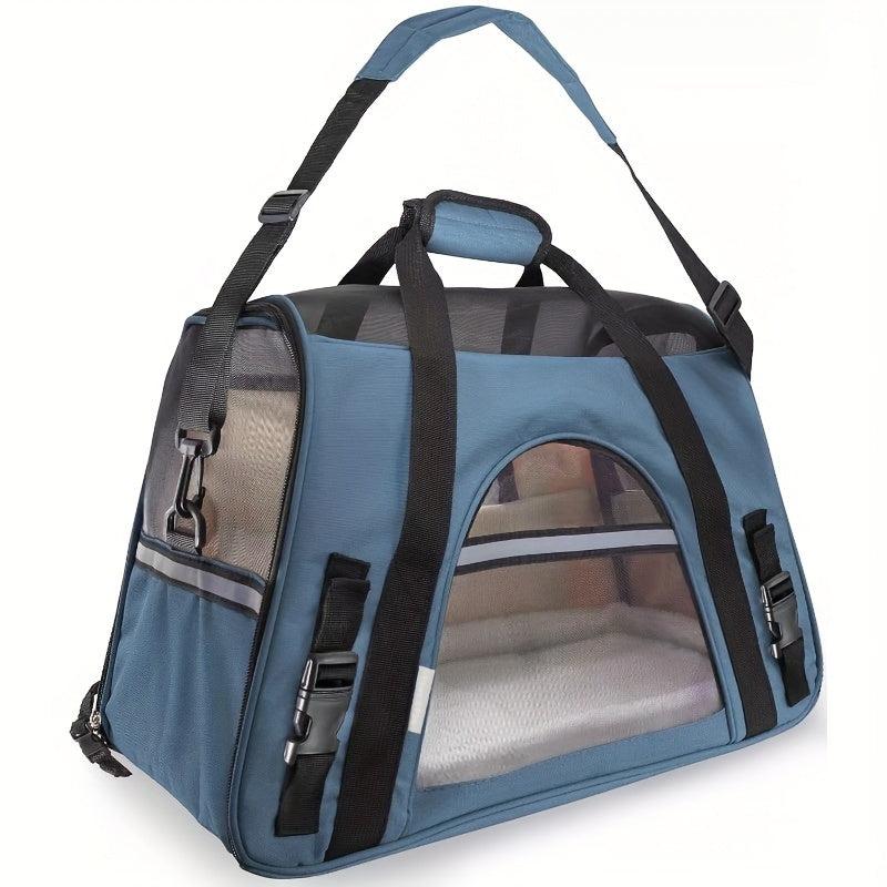 Soft Portable Cat Carrier Bag Travel Tote Breathable Pet Backpack