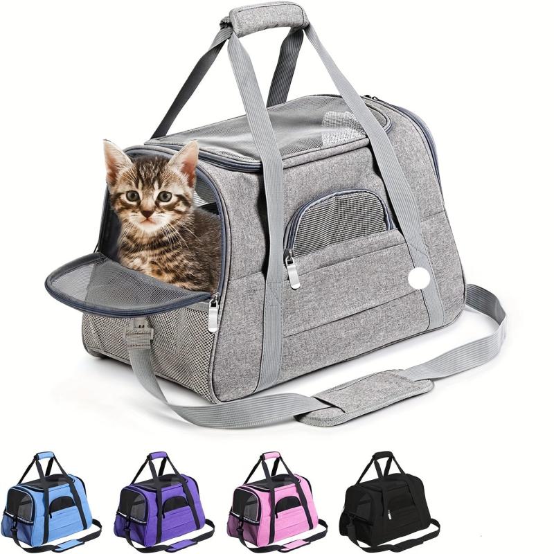 Soft Portable Cat Carrier Bag Travel Tote Breathable Pet Backpack