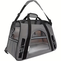 Soft Portable Cat Carrier Bag Travel Tote Breathable Pet Backpack