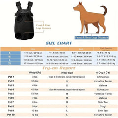 Adjustable Pet Dog Backpack for Small to Medium Dogs