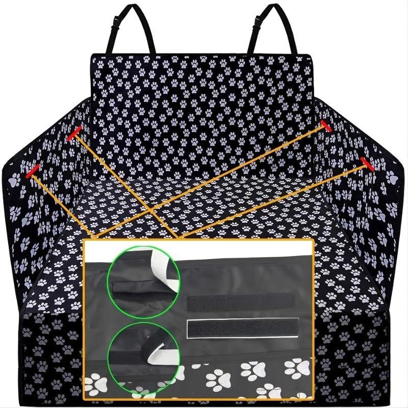 Waterproof Paws Print Car Trunk Mat Dogs