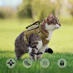 Adjustable Escape Proof Cat Harness Vest for Small Dog Kitten