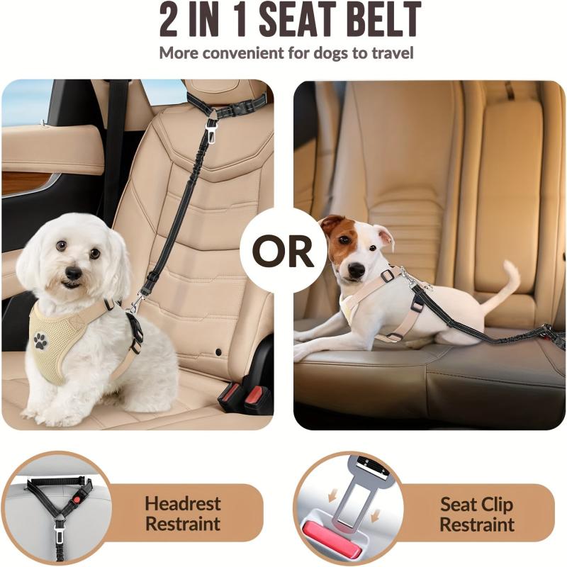 Adjustable Safety Dog Seat Car Harness