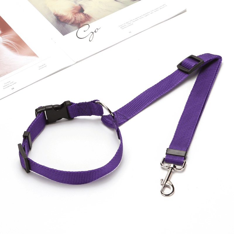 Adjustable Pet Car Seat Belt and Harness for Safe Travels | Dog Harness Collar