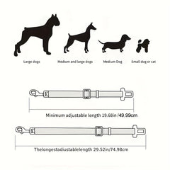 Retractable Pet Seat Belt for Car Adjustable Dog & Cat Safety Harness
