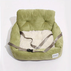 Dog Car Booster Pet Seat Carrier Small And Medium Pets Plush Car Nest