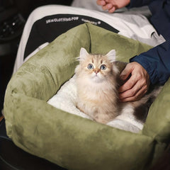 Dog Car Booster Pet Seat Carrier Small And Medium Pets Plush Car Nest