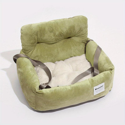 Dog Car Booster Pet Seat Carrier Small And Medium Pets Plush Car Nest