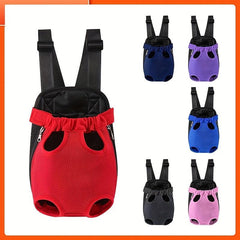 Breathable Pet Backpack for Dogs and Cats - Outdoor Four Legged Carrier