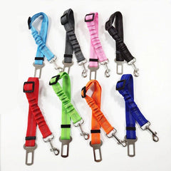 Adjustable Nylon Dog Seat Belt Harness Reflective Tether for Car Travel
