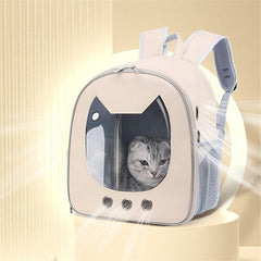 Breathable Pet Backpack For Dog & Cat - Travel Portable Cat Carrier Bag
