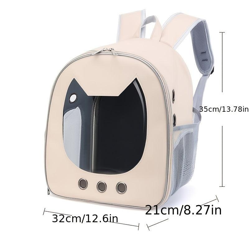 Breathable Pet Backpack For Dog & Cat - Travel Portable Cat Carrier Bag