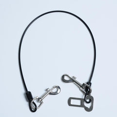 Dog Seat Belt Harness For Car 2pcs Coated Wire Leash Safety Restraint