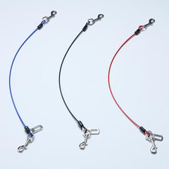 Dog Seat Belt Harness For Car 2pcs Coated Wire Leash Safety Restraint