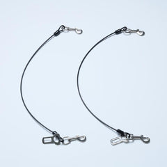 Dog Seat Belt Harness For Car 2pcs Coated Wire Leash Safety Restraint