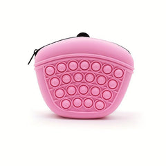 Portable Silicone Dog Treat Pouch with Waist Strap