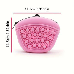 Portable Silicone Dog Treat Pouch with Waist Strap
