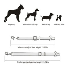 Adjustable Pet Safety Belt & Portable Dog Leash