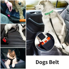 Adjustable Pet Safety Belt & Portable Dog Leash