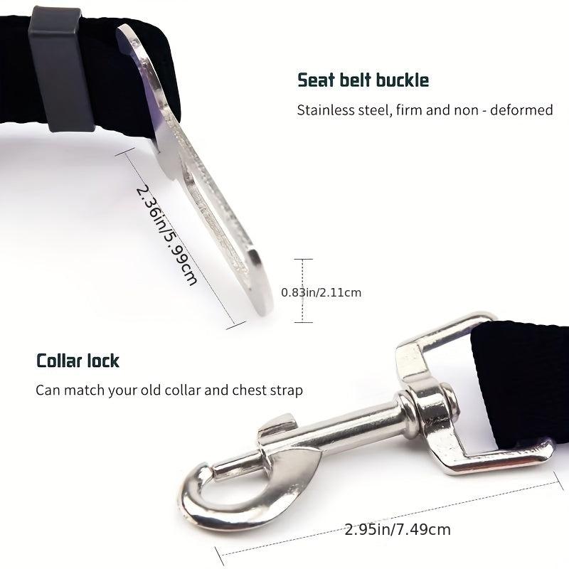 Adjustable Pet Safety Belt & Portable Dog Leash