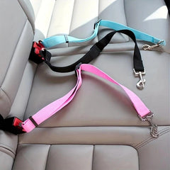 Adjustable Pet Safety Belt & Portable Dog Leash