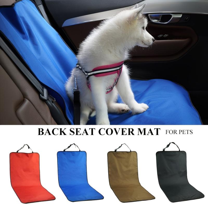 Waterproof Pet Car Seat Cover Protects Back Seat from Dirt