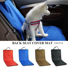 Waterproof Pet Car Seat Cover Protects Back Seat from Dirt