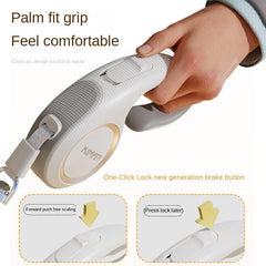 Auto Retractable Dog Leash with Handle, Traction Rope