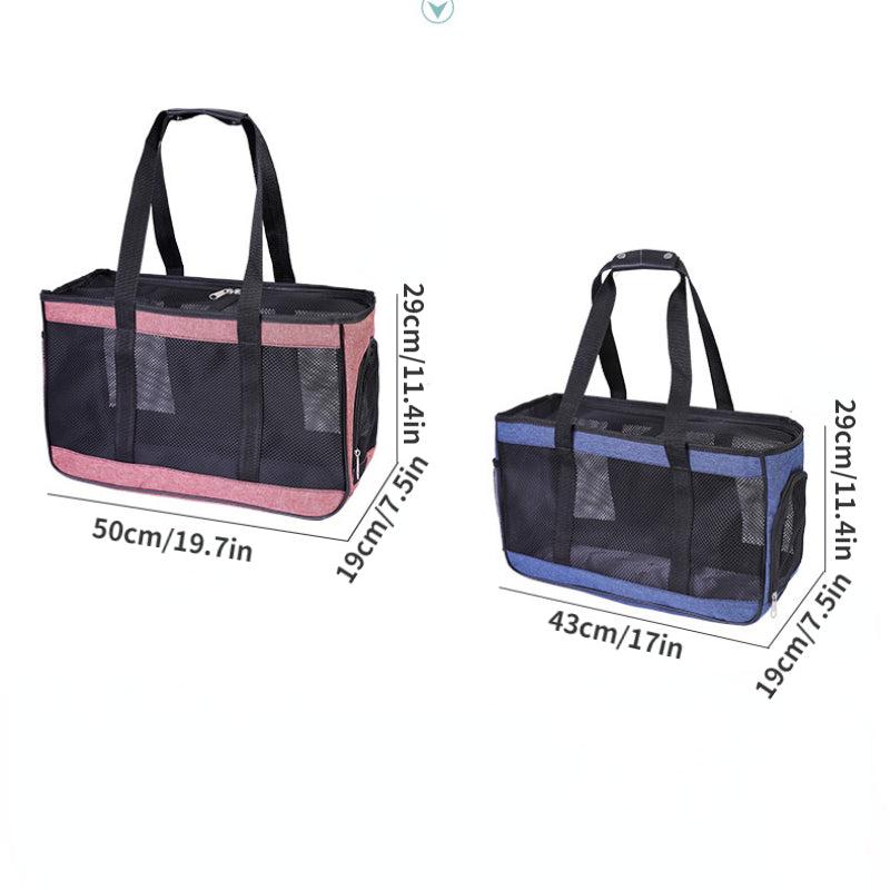 Breathable Mesh Pet Carrier Outdoor Backpack Portable Dog Bag