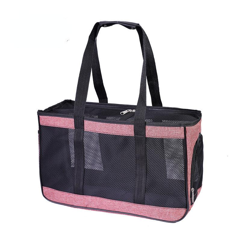 Breathable Mesh Pet Carrier Outdoor Backpack Portable Dog Bag