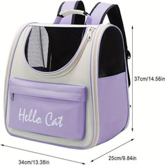 Small Pet Backpack Foldable Cat Carrier Travel Bag