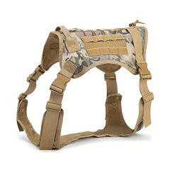 Camouflage Dog Vest Harness for Medium/Large Dogs - Easy Control & Comfortable