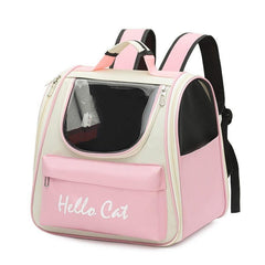 Pet Portable Backpack Pet Shoulder Bag Outdoor Travel Transparent Bag