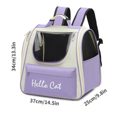 Pet Portable Backpack Pet Shoulder Bag Outdoor Travel Transparent Bag